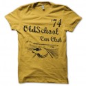 Shirt Oldschool 911 type G jaune pour homme et femme