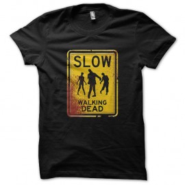 Shirt slow walking dead noir pour homme et femme