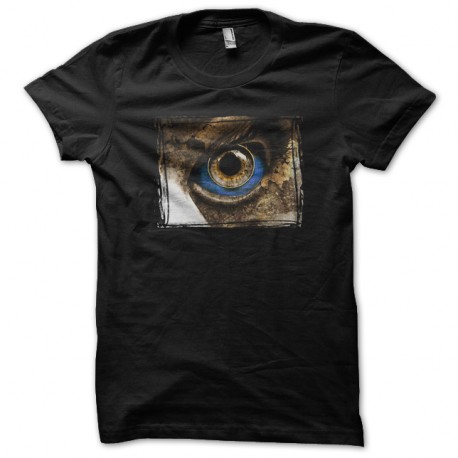 Shirt yeux bleu film d'horreur noir pour homme et femme