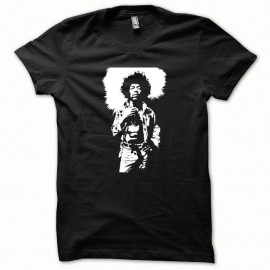 Shirt Jimi Hendrix blanc/noir pour homme et femme