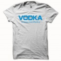 Shirt alcool patates Vodka Connecting People bleu/blanc pour homme et femme