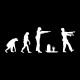 Shirt evolution zombie noir pour homme et femme
