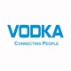 Shirt alcool patates Vodka Connecting People bleu/blanc pour homme et femme