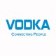 Shirt alcool patates Vodka Connecting People bleu/blanc pour homme et femme