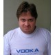 Shirt alcool patates Vodka Connecting People bleu/blanc pour homme et femme