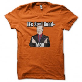 Shirt It s saul good man jeut de mot saul orange pour homme et femme