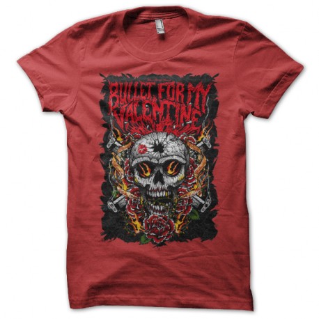 Shirt bullet for my valentine rouge pour homme et femme