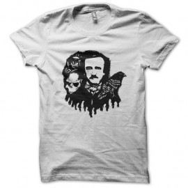 Shirt nevermore blanc pour homme et femme