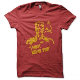 Shirt Rocky must break you rouge pour homme et femme