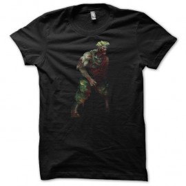 Shirt street fighter Guile noir pour homme et femme