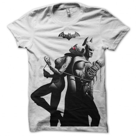 Shirt batman arkham blanc pour homme et femme