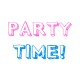 Shirt party time blanc pour homme et femme