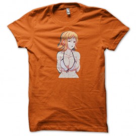 Shirt one piece nami sexy orange pour homme et femme
