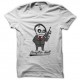 Shirt Gangster Skull blanc pour homme et femme