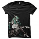 Shirt Hatsune miku noir pour homme et femme