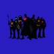 Shirt justice league super heros bleu pour homme et femme