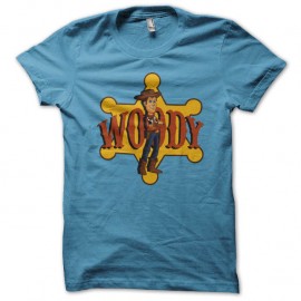 Shirt woody bleu ciel pour homme et femme