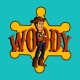 Shirt woody bleu ciel pour homme et femme