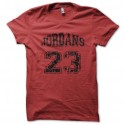 Shirt jordans 23 rouge pour homme et femme