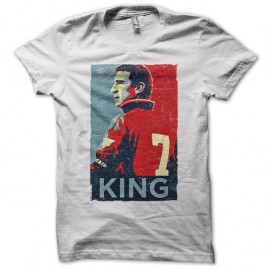 Shirt Cantona 7 king blanc pour homme et femme