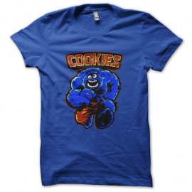 Shirt Cookies monster bleu pour homme et femme