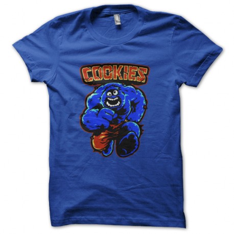 Shirt Cookies monster bleu pour homme et femme