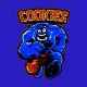 Shirt Cookies monster bleu pour homme et femme