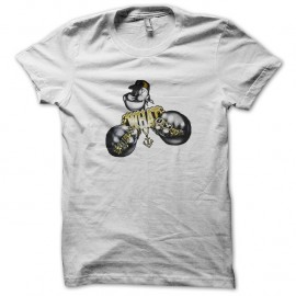 Shirt Popeye Gangters blanc pour homme et femme