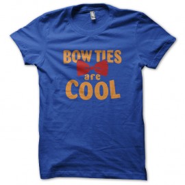 Shirt bow ties are cool bleu pour homme et femme