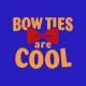 Shirt bow ties are cool bleu pour homme et femme