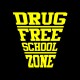 Shirt drug free school zone noir pour homme et femme