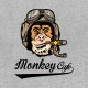 Shirt monkey cafe pilote de course version americaine gris pour homme et femme