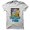 Shirt turtles porn blanc pour homme et femme