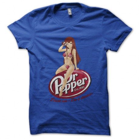 Shirt doctor pepper trust me bleu pour homme et femme