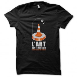 Shirt art contemporain arnaque noir pour homme et femme