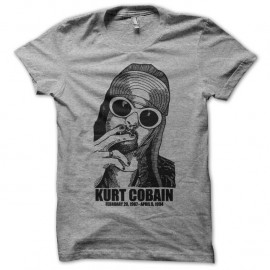 Shirt Kurt Cobain Nirvana blanc pour homme et femme