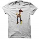 Shirt woody de toy story blanc pour homme et femme