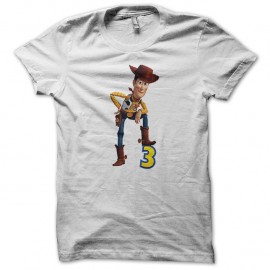 Shirt woody de toy story blanc pour homme et femme