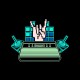 Shirt signe rock 8 bit noir pour homme et femme