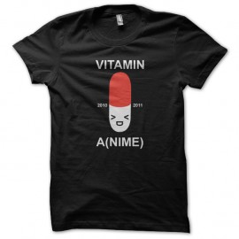 Shirt vitamin anime noir pour homme et femme