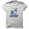 Shirt likebeer facebook version blanc pour homme et femme