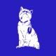 Shirt chat chasseur de souris bleu pour homme et femme