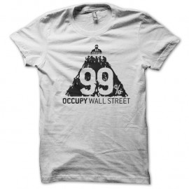 Shirt 99 occupy wall street blanc pour homme et femme