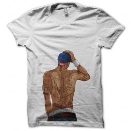 Shirt hip hop for life blanc pour homme et femme