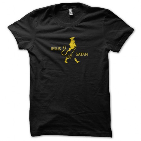 Shirt Jesus Satan noir pour homme et femme