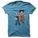 Shirt Popeye VS Goku bleu ciel pour homme et femme