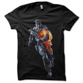 Shirt battlefield 4 noir pour homme et femme