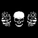 Shirt braquage skull noir pour homme et femme