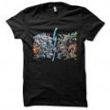 Shirt Dota personnages vs noir pour homme et femme