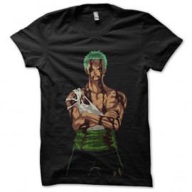 Shirt one piece zoro noir pour homme et femme